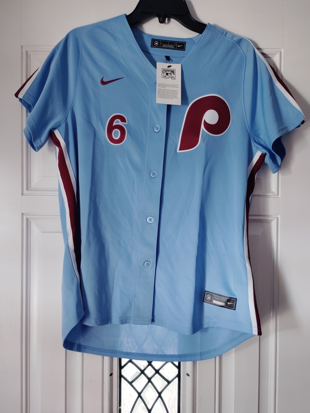 Nike Women’s Light Blue Philadelphia Phillies Jersey - #6